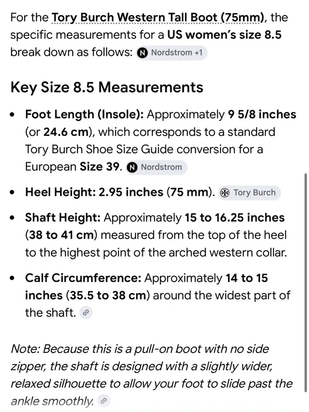 Tory Burch Western Tall Boot 75mm